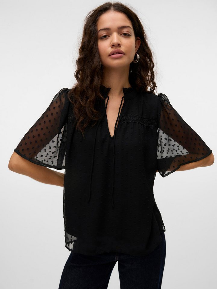 Vero Moda Spitzenbluse VMLEAH SS LACE TOP WVN GA NOOS von Vero Moda