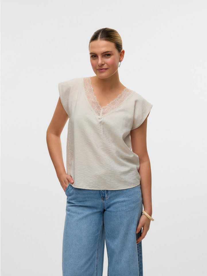 Vero Moda Spitzentop VMSAFA SL V-NECK LACE TOP WVN GA NOOS von Vero Moda