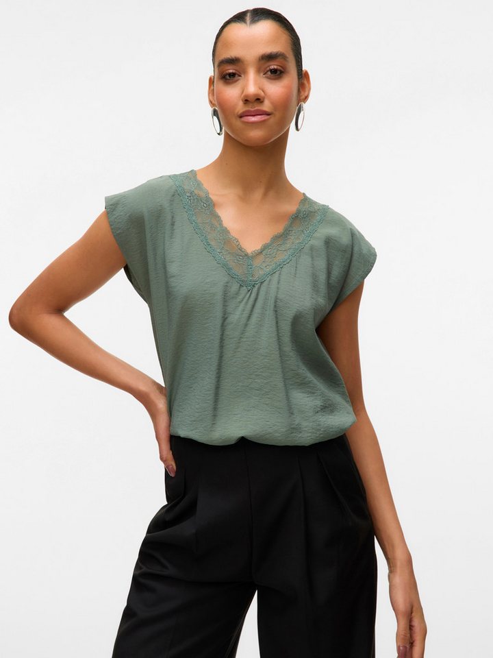 Vero Moda Spitzentop VMSAFA SL V-NECK LACE TOP WVN GA NOOS von Vero Moda