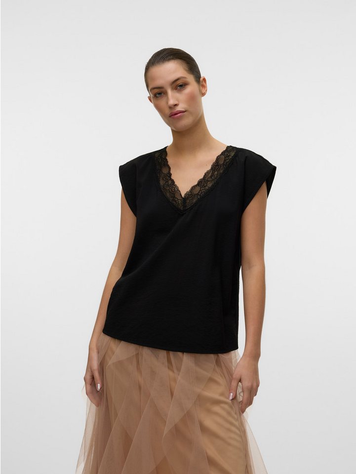 Vero Moda Spitzentop VMSAFA SL V-NECK LACE TOP WVN GA NOOS von Vero Moda