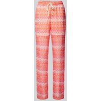 Vero Moda Stoffhose mit Allover-Muster Modell 'DICTE' in Hellrot, Größe XS von Vero Moda