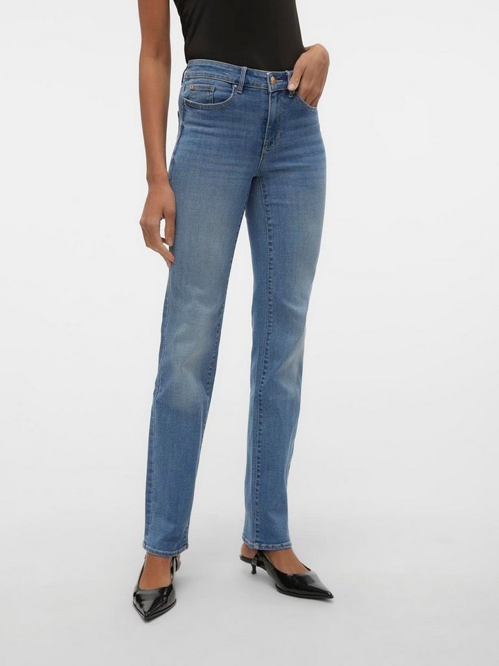 Vero Moda Straight-Jeans VMFLASH MR STRAIGHT JEANS LI347 GA NOOS von Vero Moda