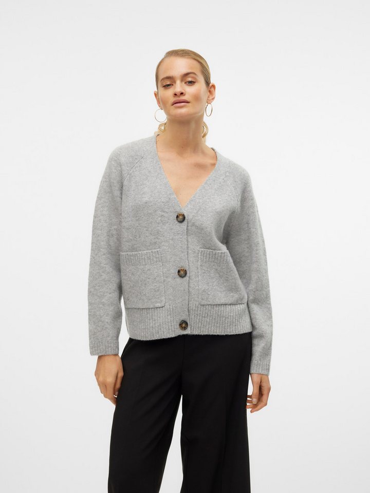Vero Moda Strickjacke VMBOOM LS V-NECK BUTTON CARDIGAN GA NOOS von Vero Moda