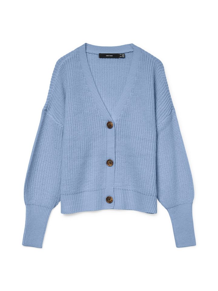 Vero Moda Strickjacke VMLEA LS V-NECK CUFF CARDIGAN NOOS Rippstrick von Vero Moda