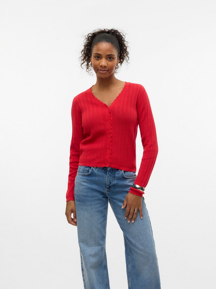 Vero Moda Strickjacke VMLUXLIGHT POINTELLE LS V-NECK CARDIGAN Vero Moda Strickjacke VMLUXLIGHT POINTELLE LS V-NECK CARDIGAN von Vero Moda