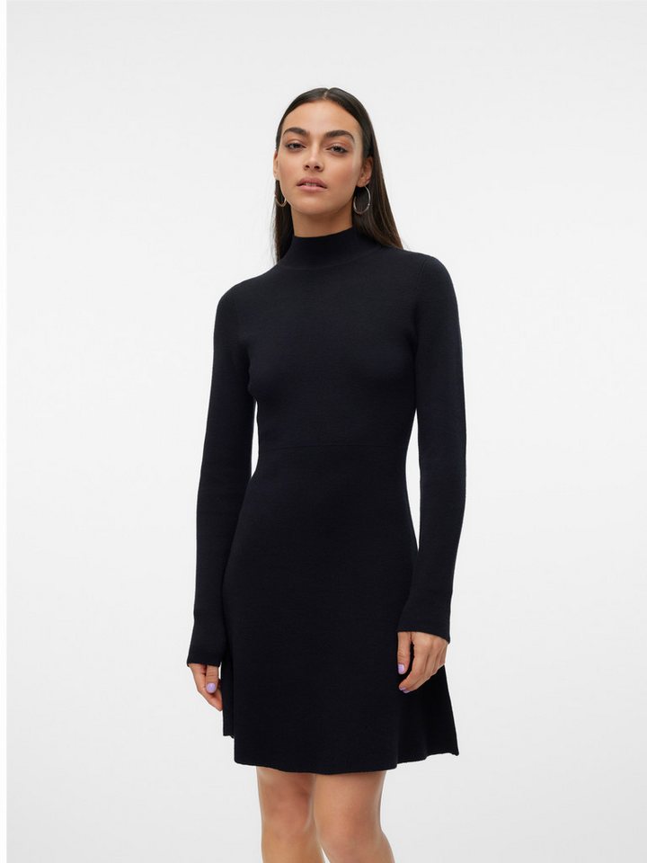 Vero Moda Strickkleid VMGOLD LS HIGHNECK SKATER SHORT DRESS GA von Vero Moda