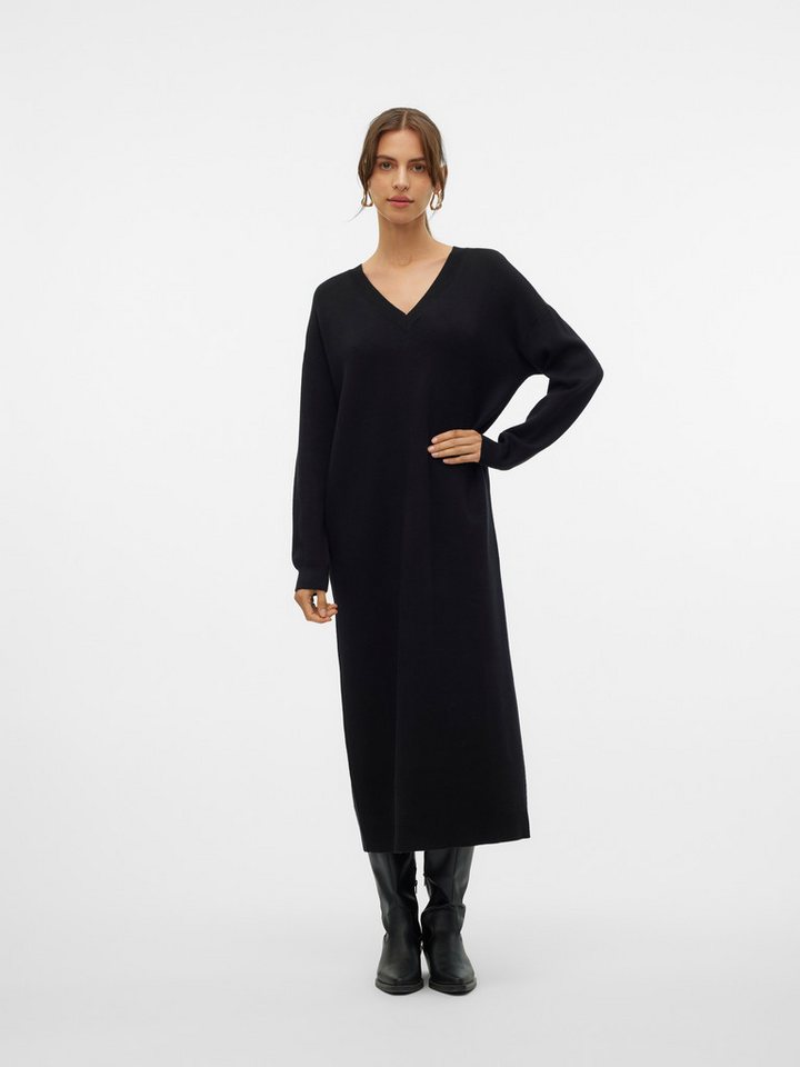 Vero Moda Strickkleid VMGOLD LS V-NECK 7/8 DRESS GA von Vero Moda