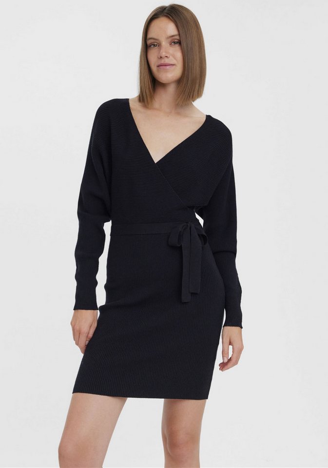Vero Moda Strickkleid VMHOLLYREM LS V-NECK DRESS GA NOOS von Vero Moda