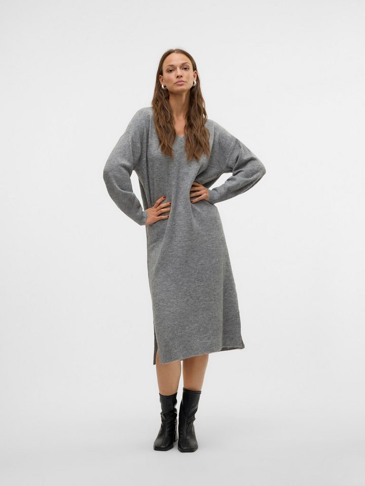 Vero Moda Strickkleid VMJUPITER LS V-NECK CALF DRESS BF von Vero Moda