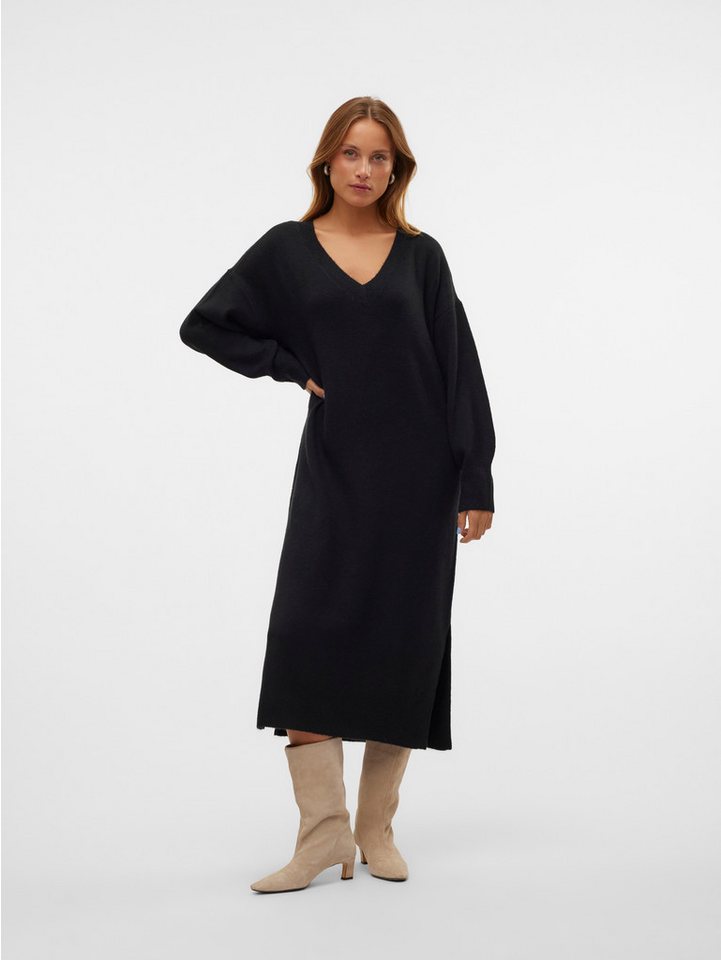 Vero Moda Strickkleid VMJUPITER LS V-NECK CALF DRESS BF von Vero Moda