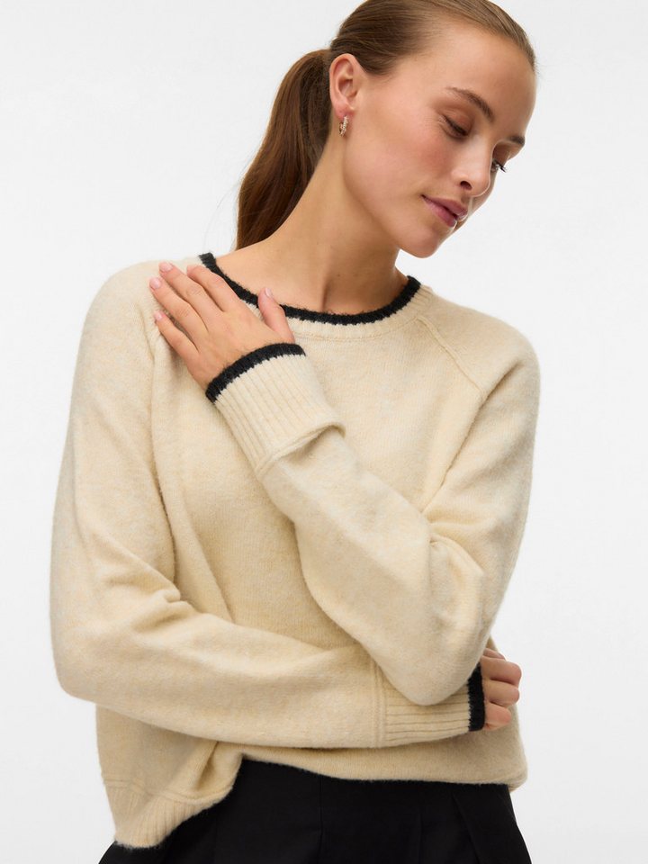 Vero Moda Strickpullover VMAQUARIUS LS O-NECK RAGLAN PULLOVER BF von Vero Moda