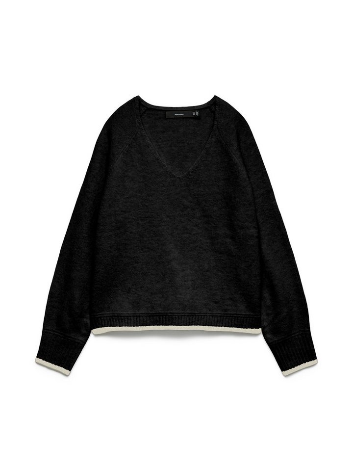 Vero Moda Strickpullover VMAQUARIUS LS V-NECK RAGLAN PULLOVER BF von Vero Moda
