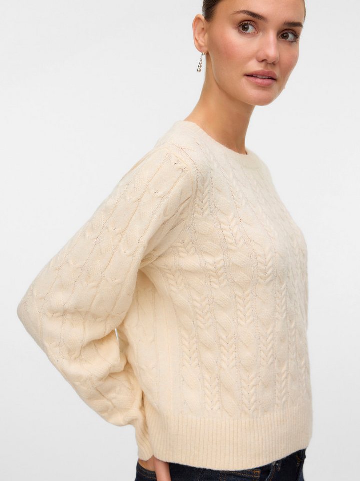 Vero Moda Strickpullover VMARIES LS O-NECK CABLE PULLOVER BF mit Zopfstrickmuster von Vero Moda