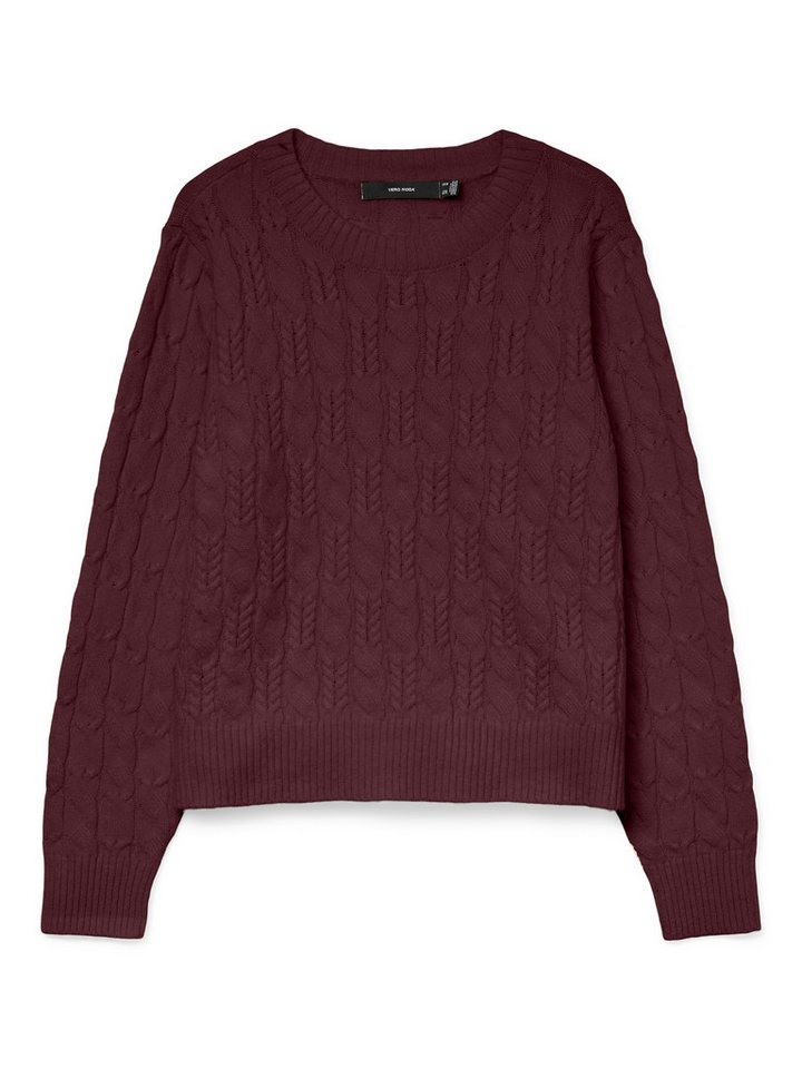 Vero Moda Strickpullover VMARIES LS O-NECK CABLE PULLOVER BF mit Zopfstrickmuster von Vero Moda