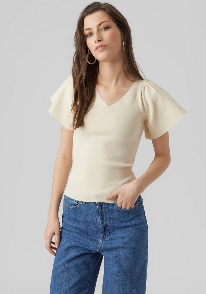 Vero Moda Strickpullover VMGINNY SS V-NECK PULLOVER NOOS von Vero Moda