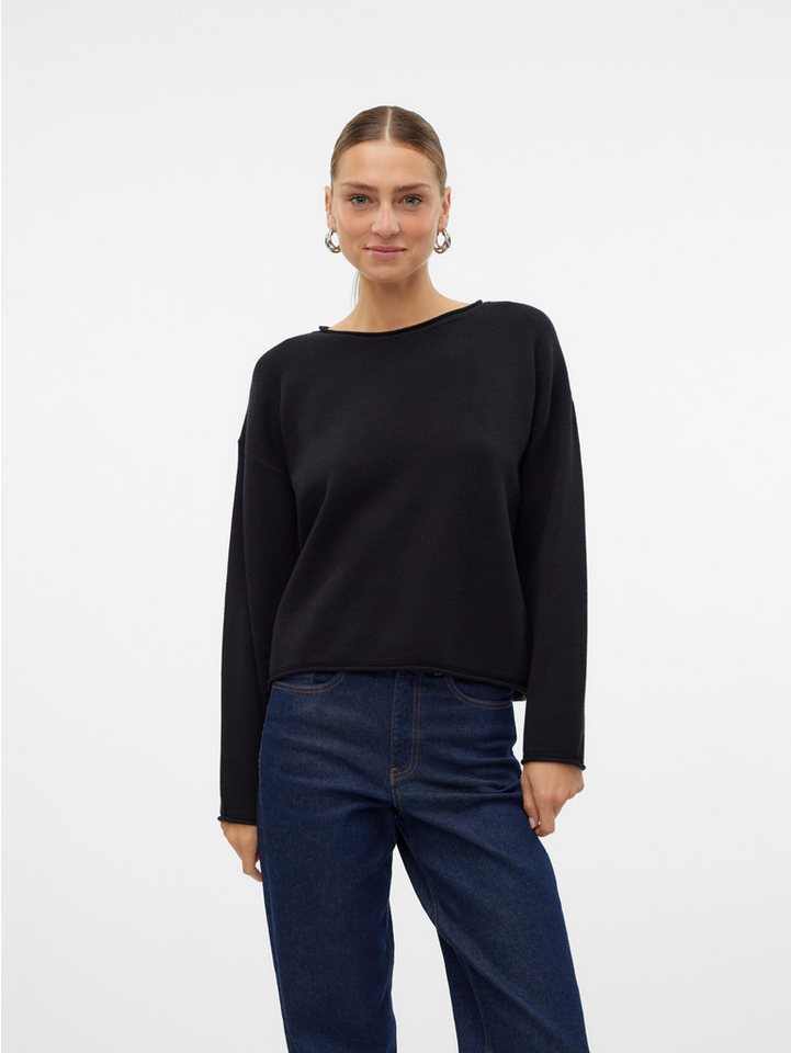 Vero Moda Strickpullover VMGOLD ROLL LS O-NECK PULLOVER GA Vero Moda Strickpullover VMGOLD ROLL LS O-NECK PULLOVER GA von Vero Moda