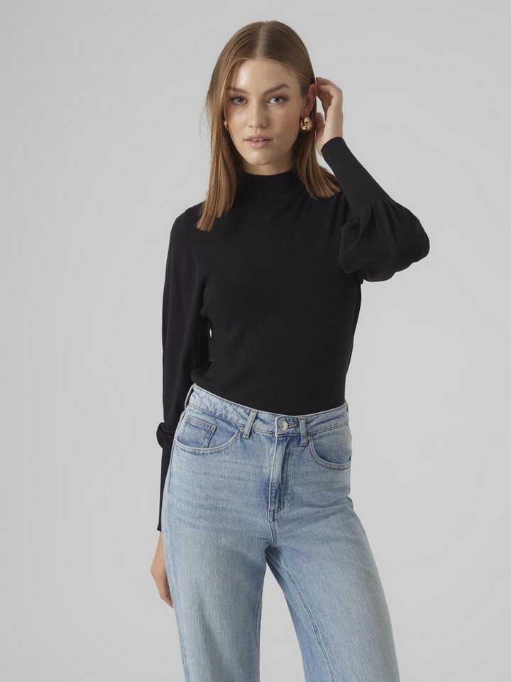 Vero Moda Strickpullover VMHOLLYKARISPUFF LS HIGHNK PULLOV GA BOO von Vero Moda