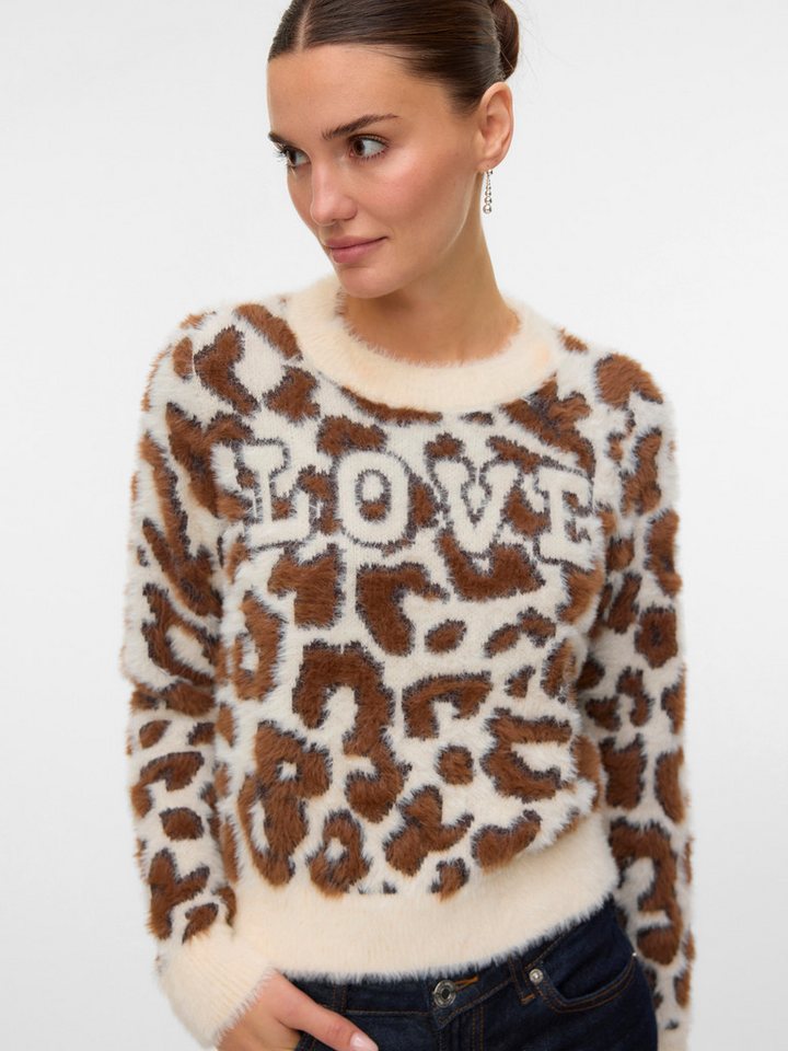 Vero Moda Strickpullover VMJUNGLE LS O-NECK PULLOVER BOO von Vero Moda