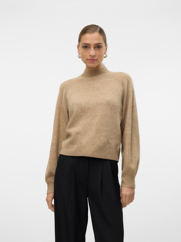Vero Moda Strickpullover VMLEAF LS HIGH NECK PULLOVER ENT von Vero Moda