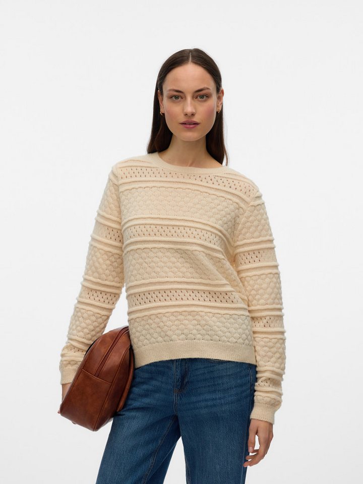 Vero Moda Strickpullover VMLEO LS O-NECK PULLOVER BF von Vero Moda