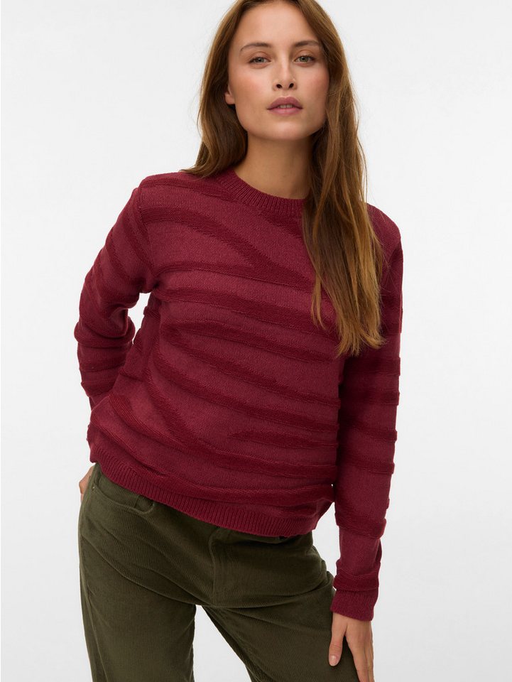 Vero Moda Strickpullover VMMALOU LS O-NECK PULLOVER BOO von Vero Moda