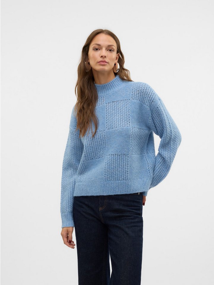 Vero Moda Strickpullover VMMOON LS HIGHNECK PULLOVER GA BF von Vero Moda