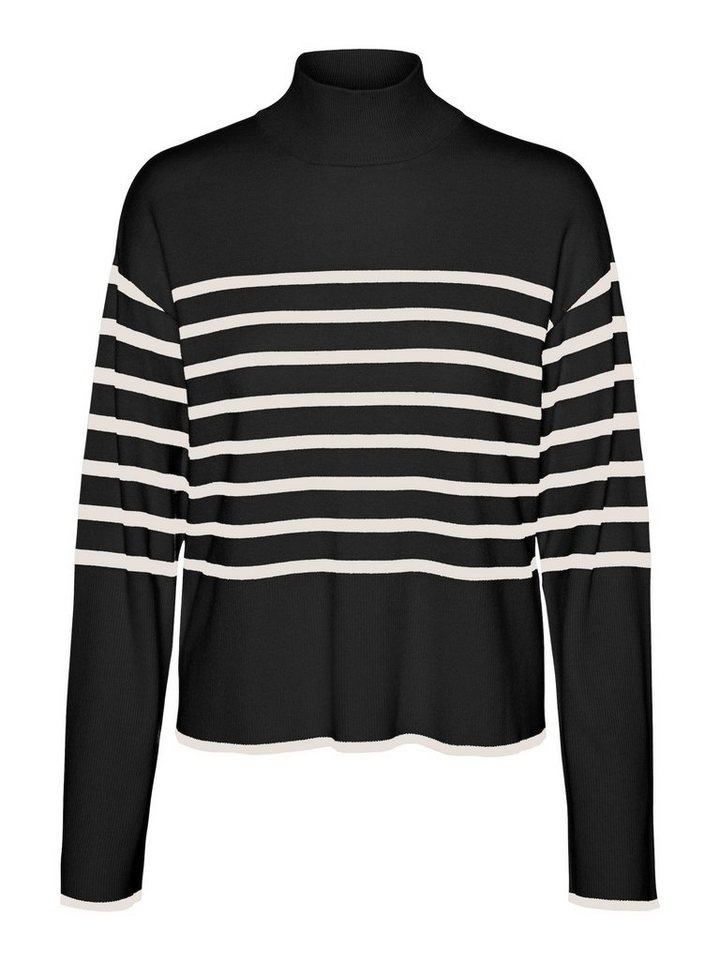 Vero Moda Strickpullover VMNEWHAPPINESS LS HIGHNK PULLOVER GA BOO von Vero Moda