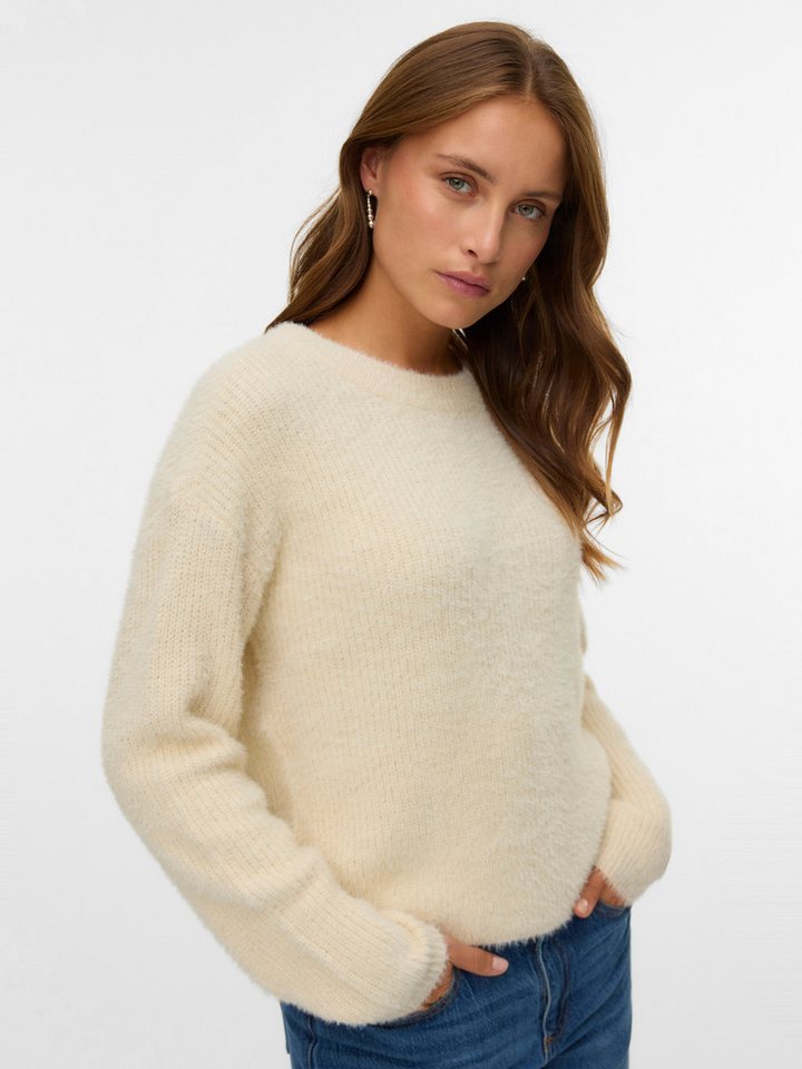 Vero Moda Strickpullover VMPUFF LS O-NECK PULLOVER BOO von Vero Moda