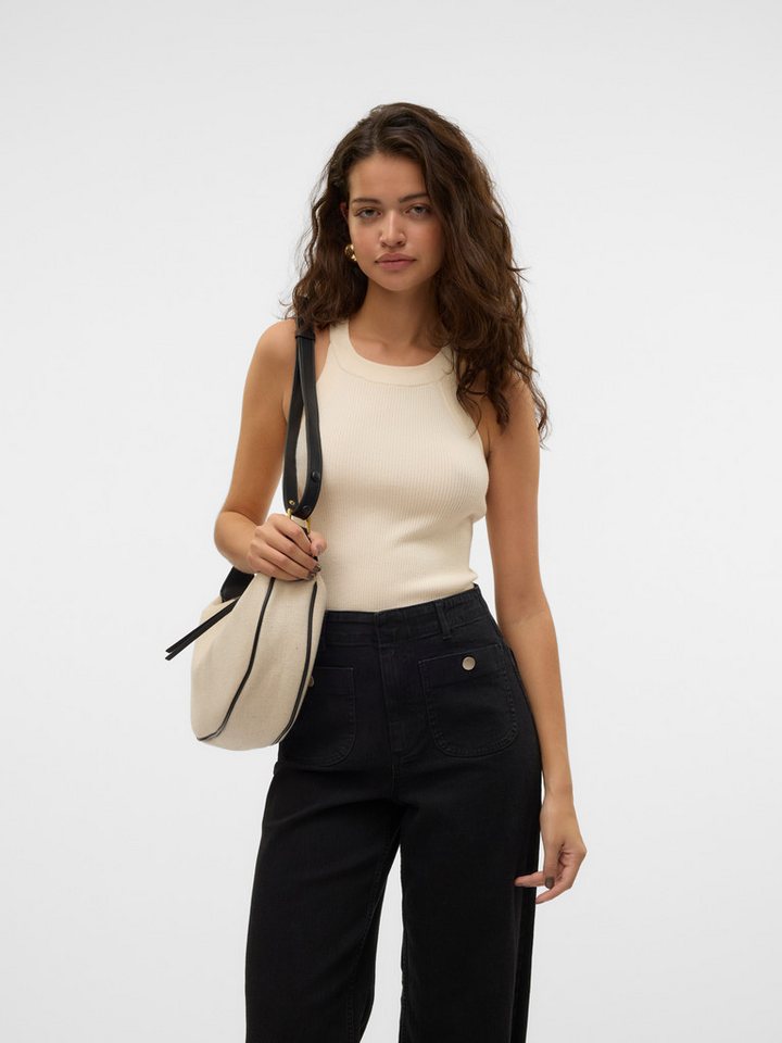 Vero Moda Stricktop VMSABA RIB SL O-NECK TOP GA NOOS von Vero Moda