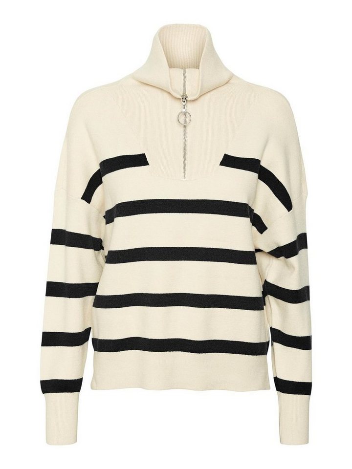 Vero Moda Strickpullover VMSABA STRIPE HIGHNECK aus Viskosemix von Vero Moda