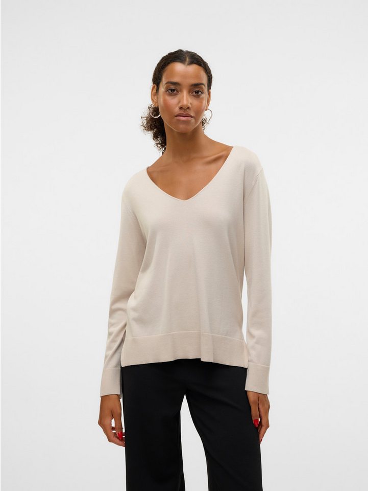Vero Moda Strickpullover VMSILJE LS V-NECK PULLOVER GA NOOS von Vero Moda