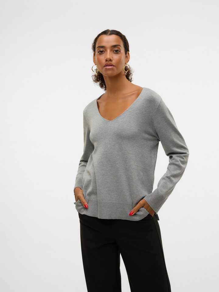 Vero Moda Strickpullover VMSILJE LS V-NECK PULLOVER GA NOOS von Vero Moda