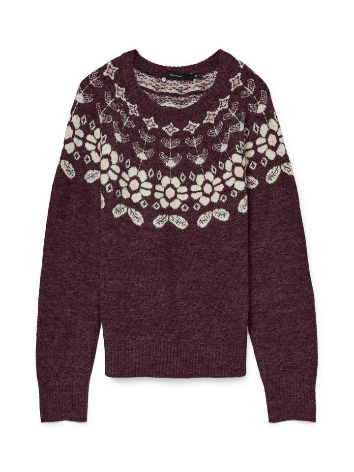 Vero Moda Strickpullover VMSIMONE LS NORDIC PULLOVER GA REP BOO von Vero Moda