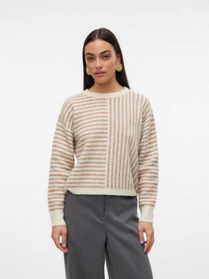 Vero Moda Strickpullover VMURANUS LS ONECK CROPPED PULLOVER GA BF von Vero Moda