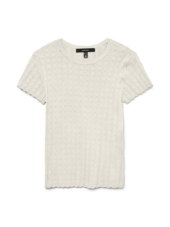 Vero Moda Strickpullover VMWILLOW POINTELLE C/S O-NECK PULL von Vero Moda