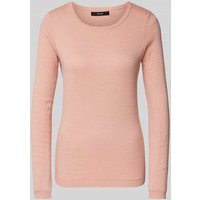 Vero Moda Strickpullover aus reiner Baumwolle mit Rundhalsausschnitt Modell 'CARE' in Hellrosa, Größe M von Vero Moda