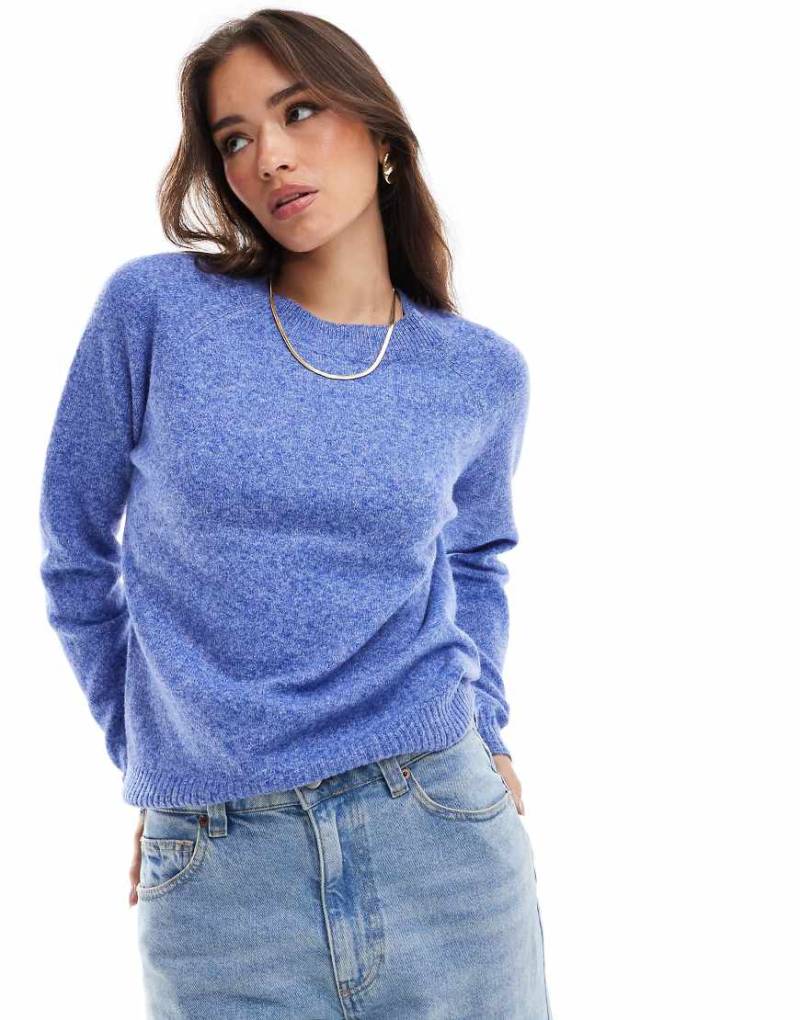 Vero Moda - Strickpullover in Blau mit Rundhalsausschnitt von Vero Moda