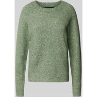 Vero Moda Regular Fit Strickpullover mit Stretch-Anteil Modell 'DOFFY' in Schilf, Größe L von Vero Moda