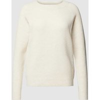 Vero Moda Regular Fit Strickpullover mit Stretch-Anteil Modell 'DOFFY' in Ecru, Größe M von Vero Moda