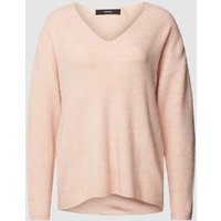 Vero Moda Strickpullover mit Strukturmuster Modell 'CREWLEFILE' in Rose, Größe L von Vero Moda