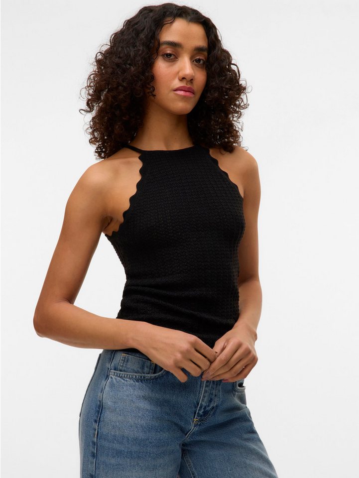 Vero Moda Stricktop VMPANAMA SL KNIT TOP VMA NOOS im tollen Ajour-Strickmuster von Vero Moda