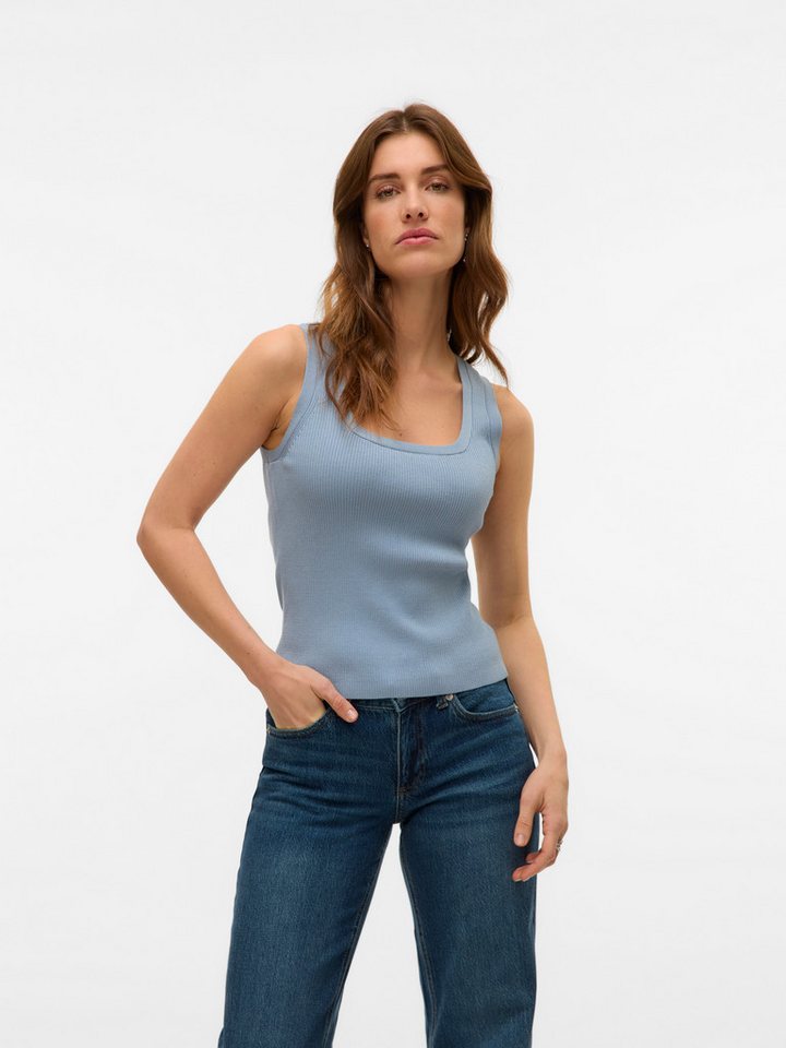 Vero Moda Stricktop VMPOPPY SL SQUARE NECK TOP VMA NOOS Vero Moda Stricktop VMPOPPY SL SQUARE NECK TOP VMA NOOS von Vero Moda