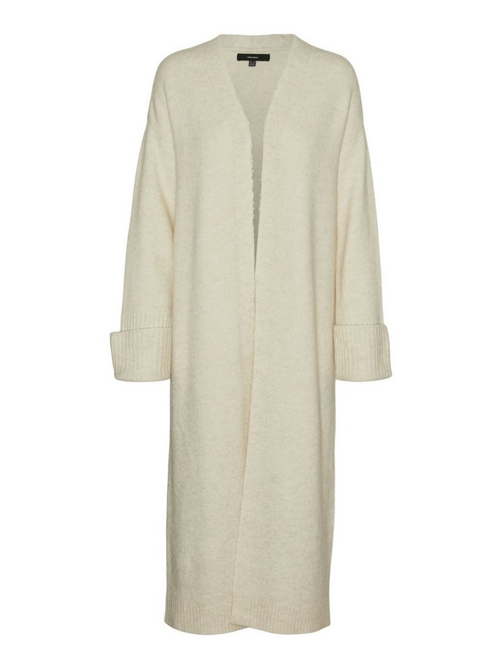 Vero Moda Strickweste VMPHILLIS LS LONG OPEN CARDIGAN GA Birch/AWARE EMBROIDERY von Vero Moda