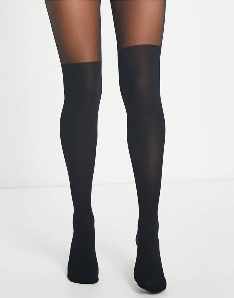 Vero Moda - Strumpfhose in Schwarz in Overknee-Strumpf-Optik von Vero Moda