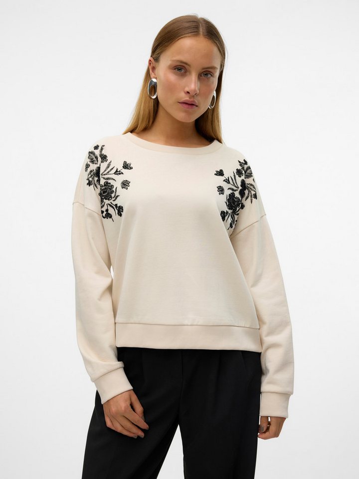Vero Moda Sweater VMHELEN TRINA LS SWEAT BOX JRS GA mit Blumenprint von Vero Moda