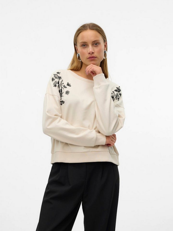 Vero Moda Sweatshirt VMHELEN TRINA (1-tlg) Stickerei von Vero Moda