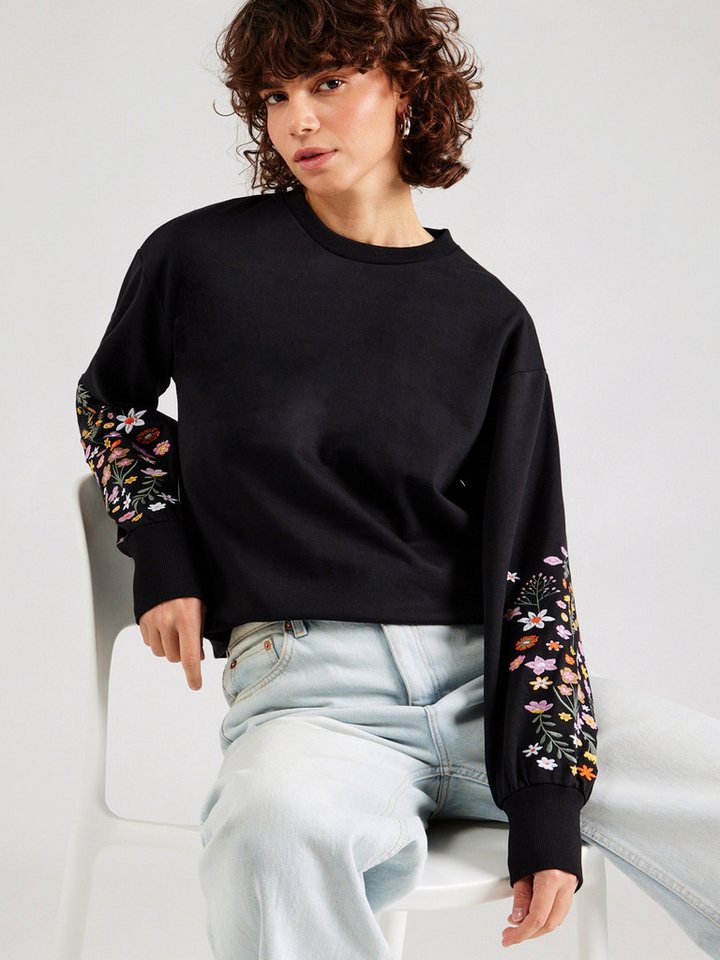 Vero Moda Sweatshirt VMSELIN (1-tlg) Stickerei von Vero Moda
