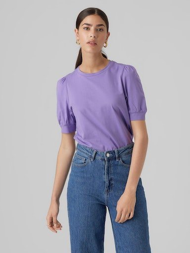 Vero Moda T-Shirt VMKERRY 2/4 O-NECK TOP VMA JRS NOOS mit Rundhalsausschnitt von Vero Moda