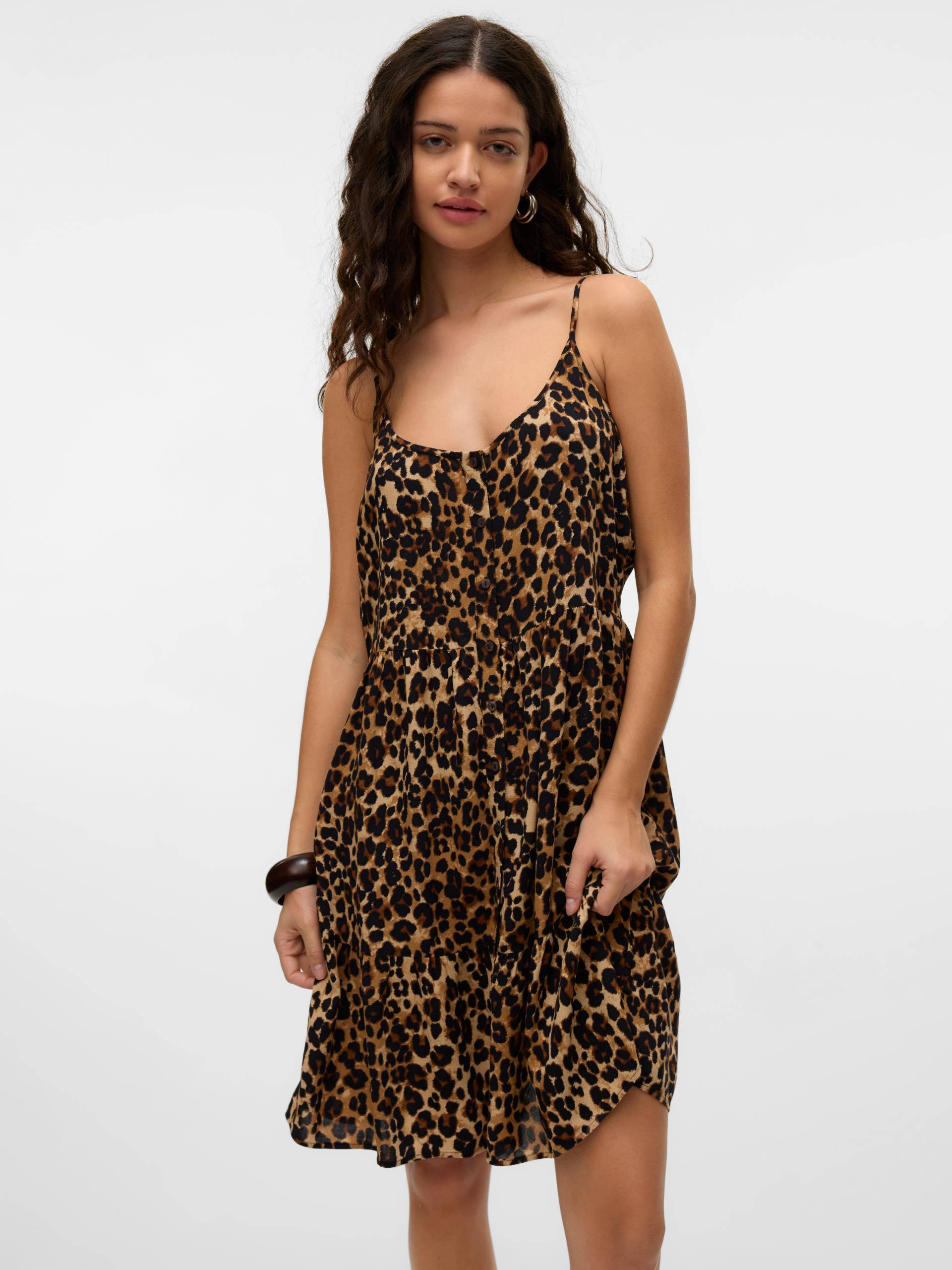 Vero Moda Trägerkleid "VMBUMPY SHORT SINGLET DRESS WVN GA NOOS", Sommerkleid von Vero Moda