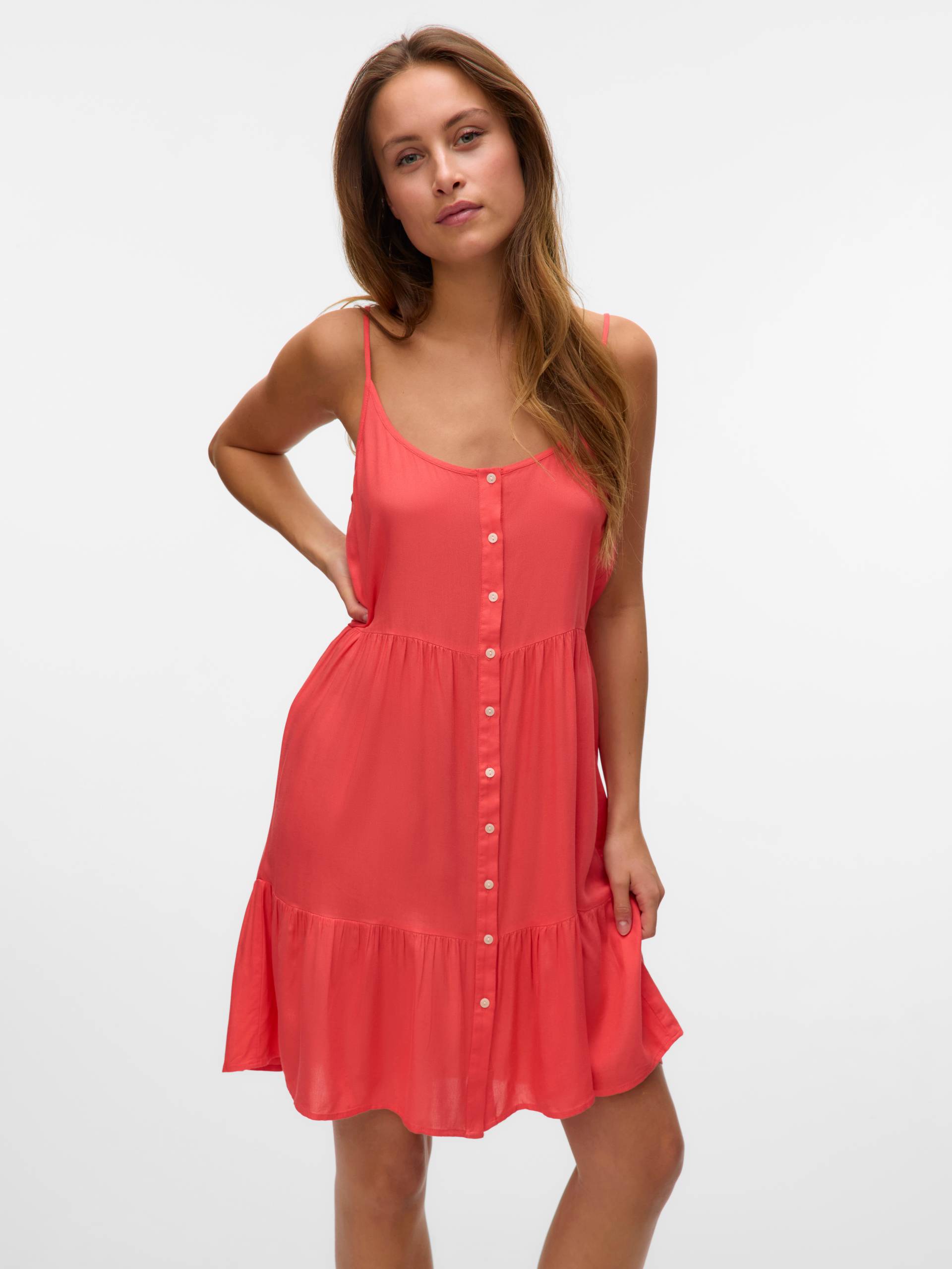 Vero Moda Trägerkleid "VMBUMPY SHORT SINGLET DRESS WVN GA NOOS" Sommerkleid von Vero Moda